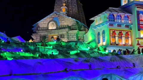 Char dham theme Durga puja Pandel, kolkata India