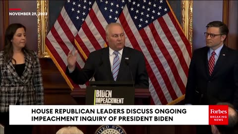 Speaker Johnson, Reps Claim 'Evidence' Biden Benefited From 'Corrupt Influence Peddling'