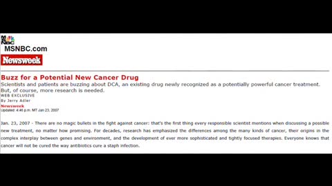 DCA - New Generation Cancer Treatment