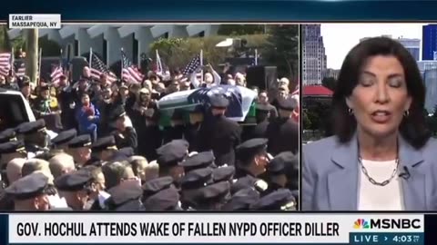 NY Gov. Was Kicked Out Of NYPD Funeral, Claims She's Solving Problem She Helped Create