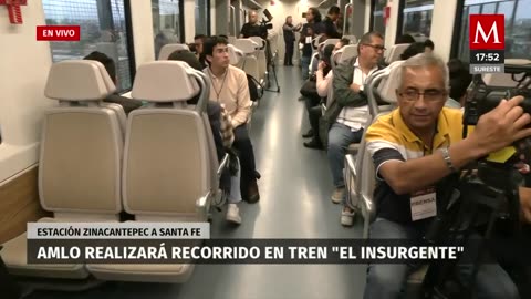 AMLO y Sheinbaum inauguran el Tren Interurbano 'El Insurgente' en su tramo Lerma-Santa Fe