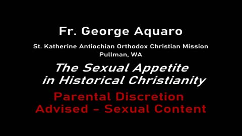 The Sexual Appetite in Historical Christianity