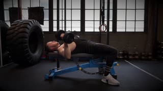 Dumbbell Flat Bench Press Exercise Tutorial