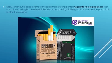 Cigarette Packaging Boxes