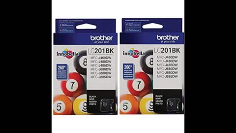 Review: Brother LC-201BK Ink Cartridge (Black 2-pack) in Retail Packaging