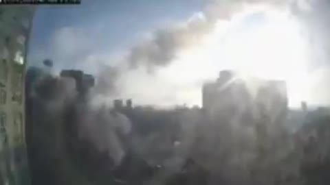 Russian Invasion of Ukraine - Kyiv high rise hit by a missile