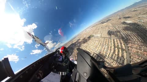 Thunderbirds fly over Las Vegas for healthcare appreciation