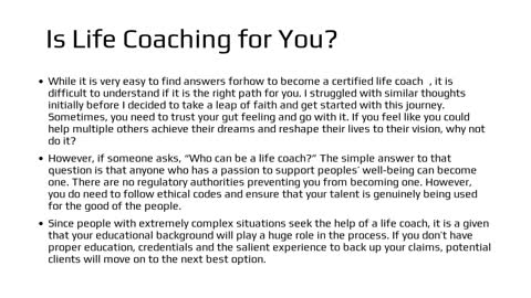 How To Become a Life Coach