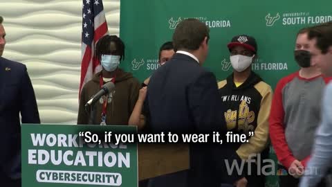 Ron DeSantis annoyed with Middleton HS students: "You do not have to wear those masks.