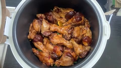 Rice Cooker Chicken Legs in Soy Sauce at home ready in about 30 minutes. Dorm Student friendly, too!