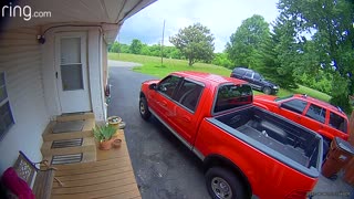 Cops Chase SUV Through Yard