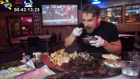 IMPOSSIBLE 15LB / 6.8 KG Texas Steak Challenge (Prime Rib) BIGGEST FOOD CHALLENGE EVER, Man vs. Food