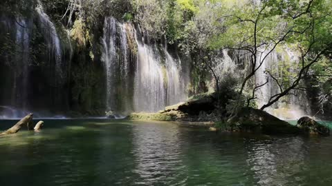 Relaxing Waterfalls with background music that can relieve you from stress