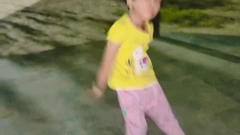 Baby girl dancing