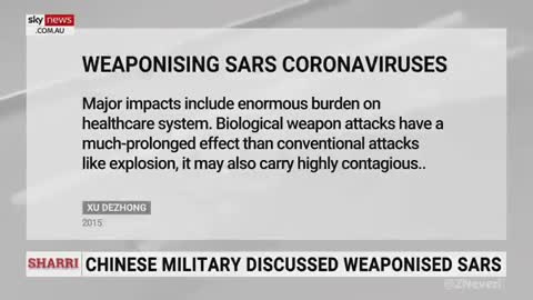 2015 Chinese Plan of Weaponizing SARS Coronavirus