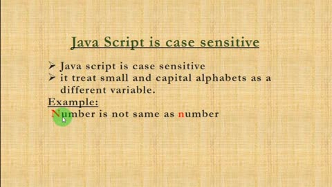 Comment in JS and case sensitive