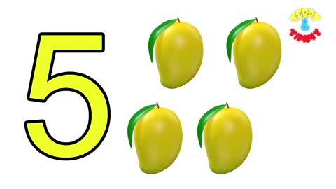 Learn 1 to 10 Numbers & Fruit Names | 123 Number Names | 1234 Counting for Kids | Cartoon Video