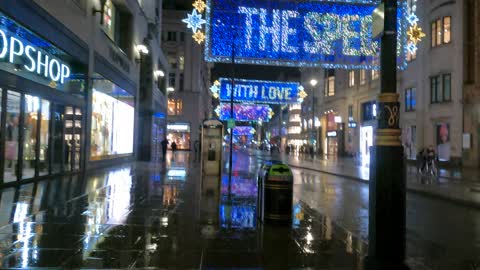 GoPro Hero 9 Oxford Circus night time 5K raw footage