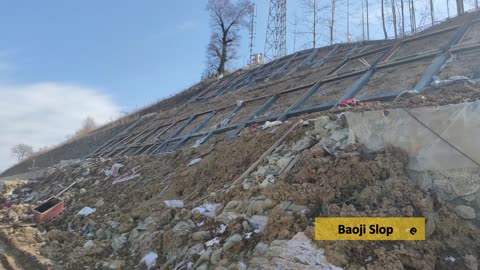 Slopes Supported by Sinorock Self Drilling Anchor Bolt System, More Stable and Higher Efficiency