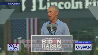 Obama Hits Campaign Stage for Biden, Immediately Uses It to Attack Trump