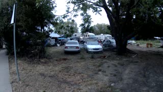 homeless encampment resident drives a Benz!!! "California"