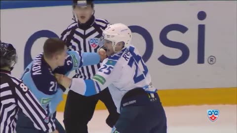 KHL Fights: Menshikov VS Ryspayev