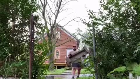 Kind Neighbor Replaces Crumbling Front Steps