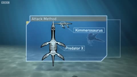 Predator X hunts in deep water | Planet Dinosaur | BBC