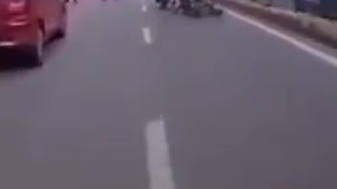 Dangerous bike accident