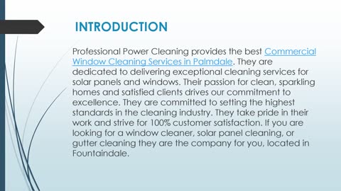 Best Commercial Window Cleaning Services in Palmdale