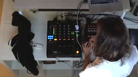 Breakbot DJing at Beatport Studio Berlin