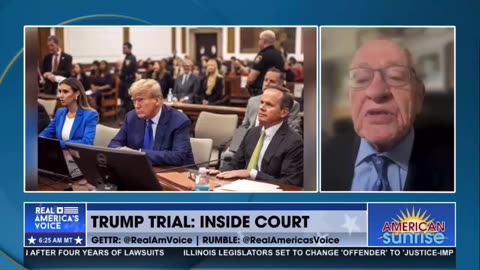 Alan Dershowitz: Trump witness has 'constitutional right' to stare down judge