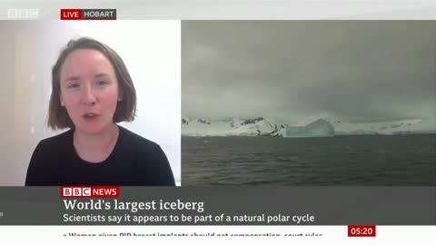 Iceberg breaks from an ice shelf in Antarctica- BBC Report