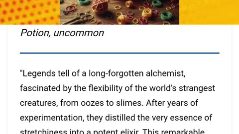 Stretch Again and Again, Armstrong's Elixir of Flex Appeal DnD Homebrew Magic Item