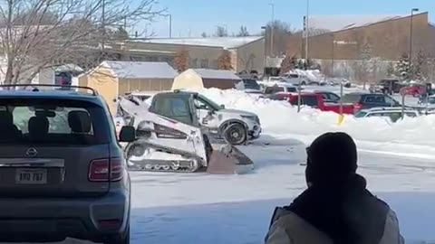 Man arrested after he rams vehicles at Home Depot with a skid-steer loader LINCOLN, Nebraska