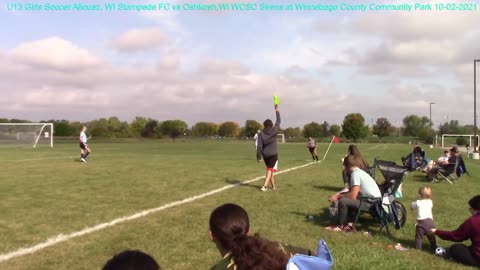 U13 Girls Soccer Allouez ,Wi Stampede Fc Vs Oshkosh, Wi Wcsc Sirens At Winnebago County Community Pa