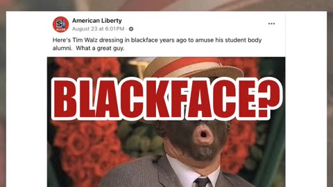 Fact Check: Photo Does NOT Show Tim Walz In Blackface -- It's Actor And From Satire Account