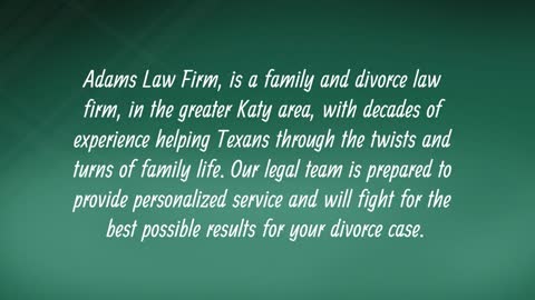 katy divorce lawyer