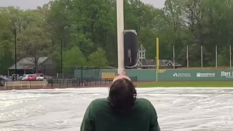 now THIS is rain delay TALENT