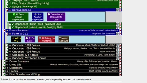 Tax Prep all on one page - Video #1