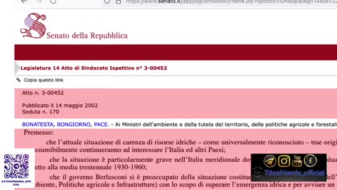 Geoingegneria - gli atti del Senato della Repubblica Italiana