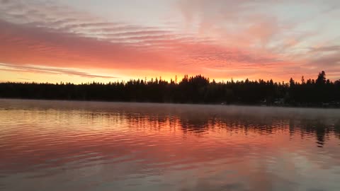 Sunrise view over Clear Lake