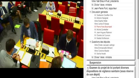 Commission des lois M. Olivier Véran - Projet de loi sur les dispositions de vigilance sanitaire