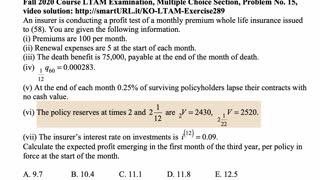 Exam LTAM exercise for January 23, 2021