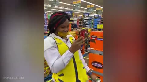 He FLOATS through the STORE...Employees Freak Out