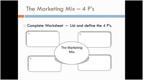 Simple test Marketing mix