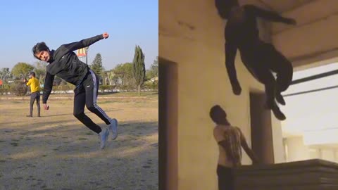 Indian Actor "Tiger Shroff Stunt Copycat Rumble: Who Nails the Moves?"💪🔥