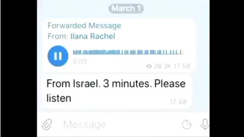 URGENT Message to the World from Israel