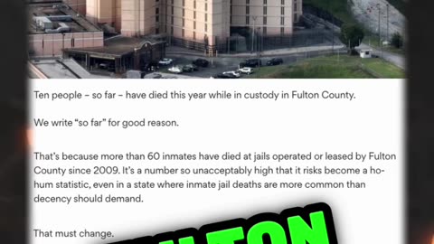 Fani Willis & Fulton County Jail Investigated #Georgia #FaniWillis