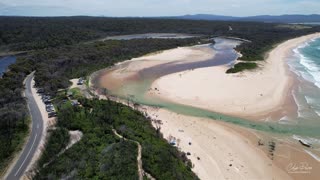 Betka Beach Mallacoota by drone 25 Jan 2022